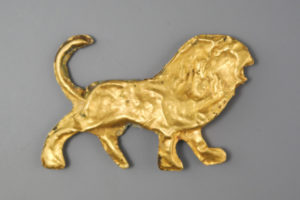 GREEK GOLD FIGURE OF A LION