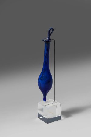 COBALT BLUE UNGUENTARIUM WITH ROD