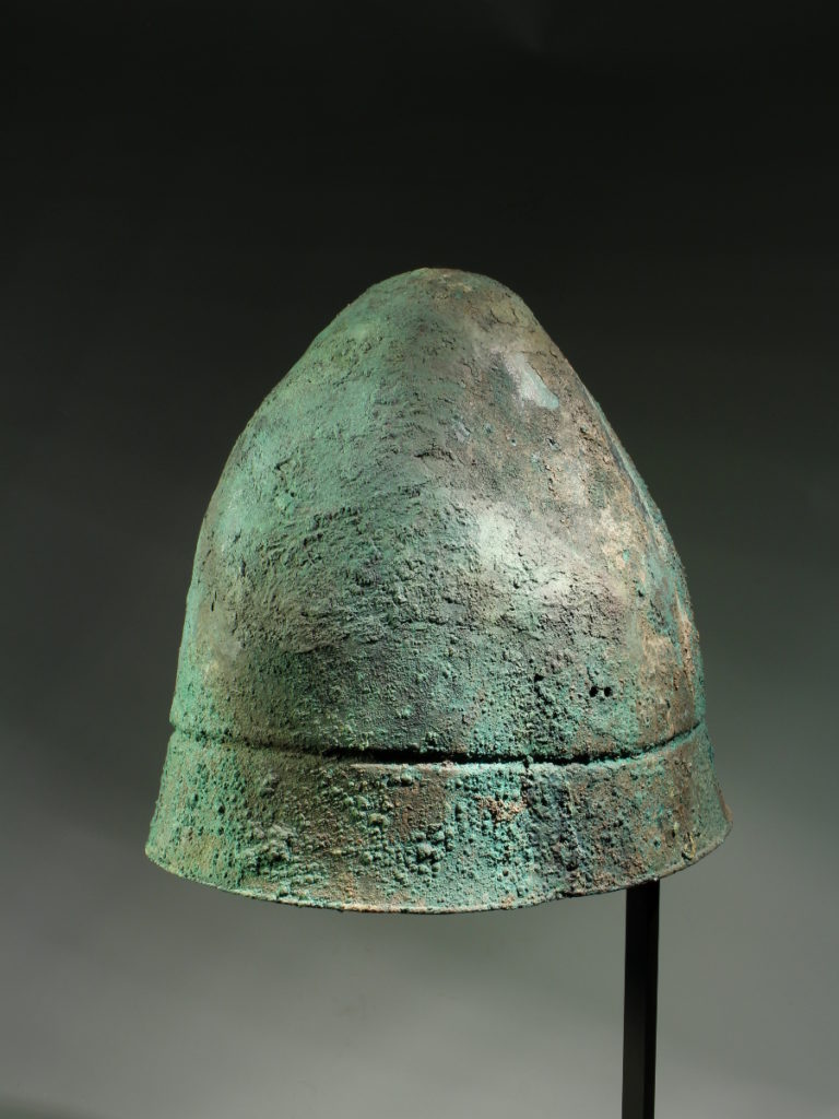 HELLENISTIC BRONZE PILOS HELMET