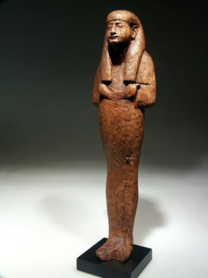 LARGE WOOD SHABTI