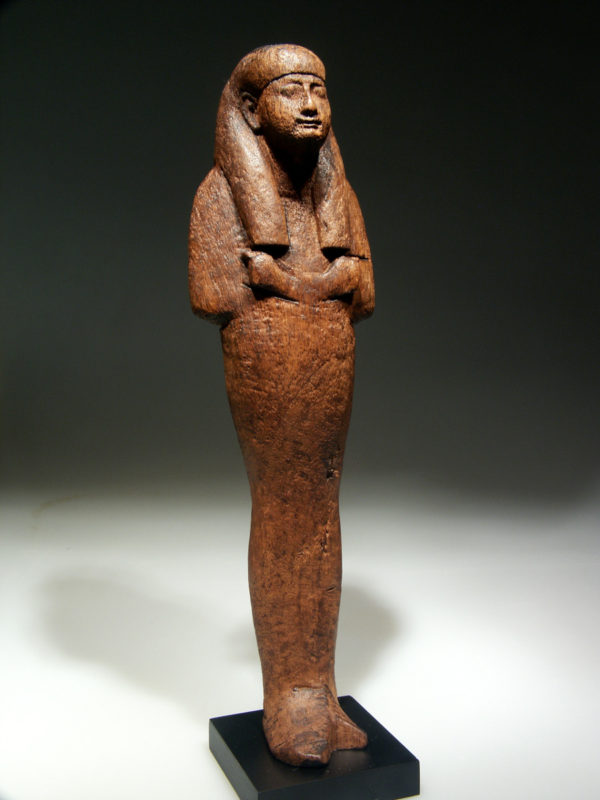 LARGE WOOD SHABTI