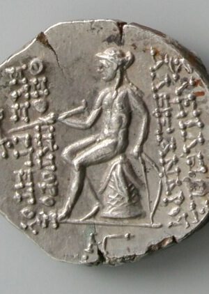 ALEXANDER I BALAS, AR DRACHM, 150-145 BC, ANTIOCH MINT, 149-146 BC rev