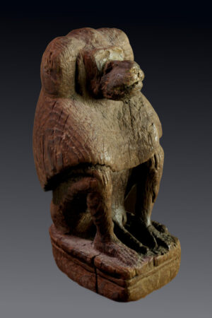 WOOD STAUETTE OF A BABOON