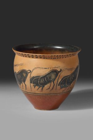GREECE, ATTIC BLACK FIGURE MASTOID CUP