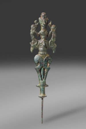 LURISTAN, LARGE CAST BRONZE FINIAL