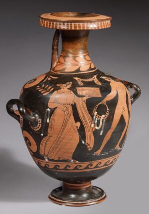 AOULIAN RED FIGURE HYDRIA, VARRESE PAINTER