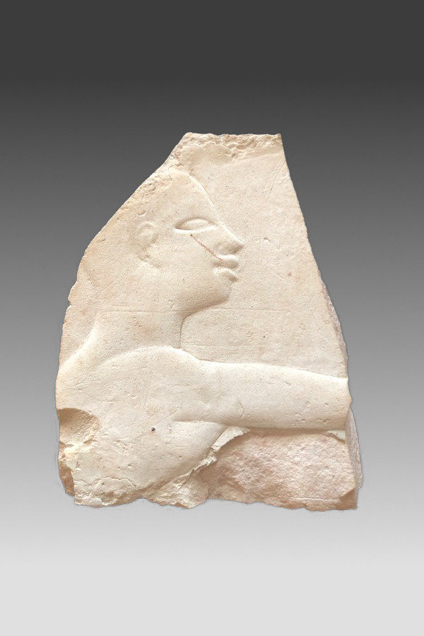 Egypt. kalksteen fragm