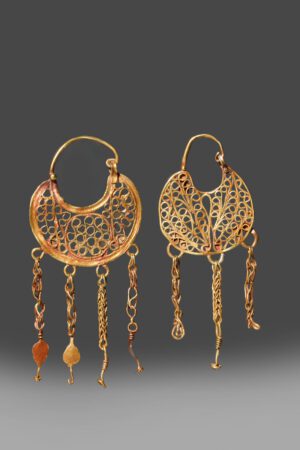LATE ROMAN GOLD EARRINGS