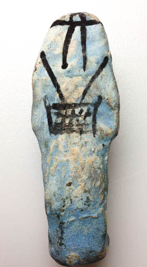SMALL GREEN FAIENCE USHABTI OF WAB-IB-RE - Image 2