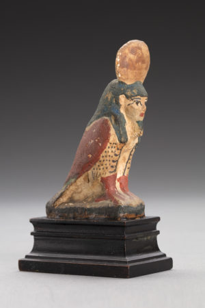 Ancient Egypt POLYCHROME PAINTED WOOD BA BIRD