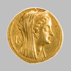 ARSINOE ii, 276-270 BC. COMMEMORATIVE AV OCTADRACHM, PTOLEMY ii, PHILADELPHOS, 180-116 BC