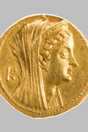 ARSINOE ii, 276-270 BC. COMMEMORATIVE AV OCTADRACHM, PTOLEMY ii, PHILADELPHOS, 180-116 BC