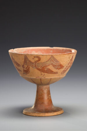 ETRUSCAN BLACK FIGURE PONTIC CHALICE