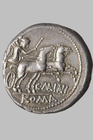 C. MAIANVS, DENARIUS, ROME 153 BC rev