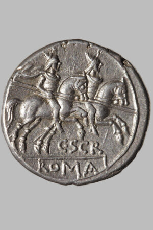 C scribonia denarius Rome rev