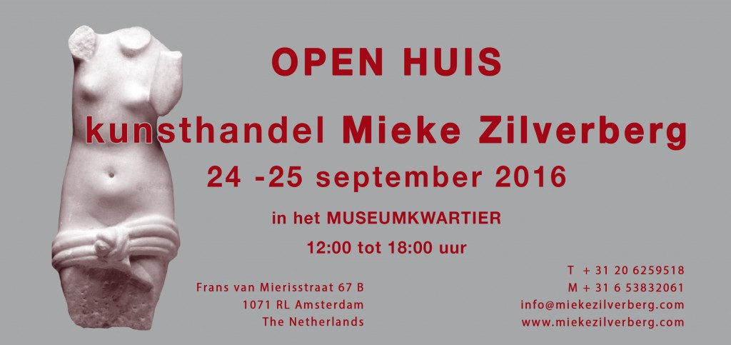 openhuis kunsthandel Mieke Zilverberg