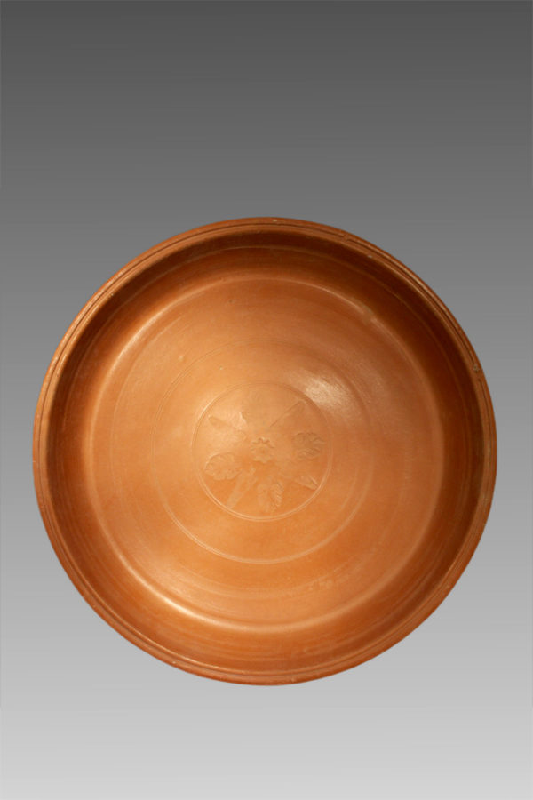 NORTH AFRICA, LARGE TERRA CHIARA PLATE