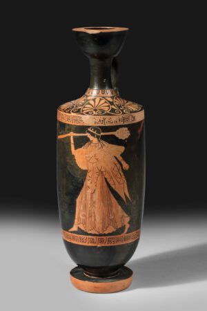 LARGE ATTIC RED FIGURE LEKYTHOS